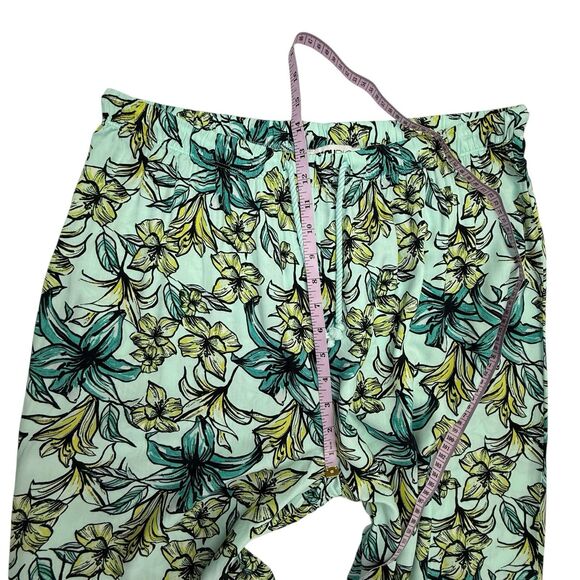 Beach Riot Blue Lagoon Pants XL Pull On Floral Hawaiian Swim Coverup Palazzo - Picture 8 of 10